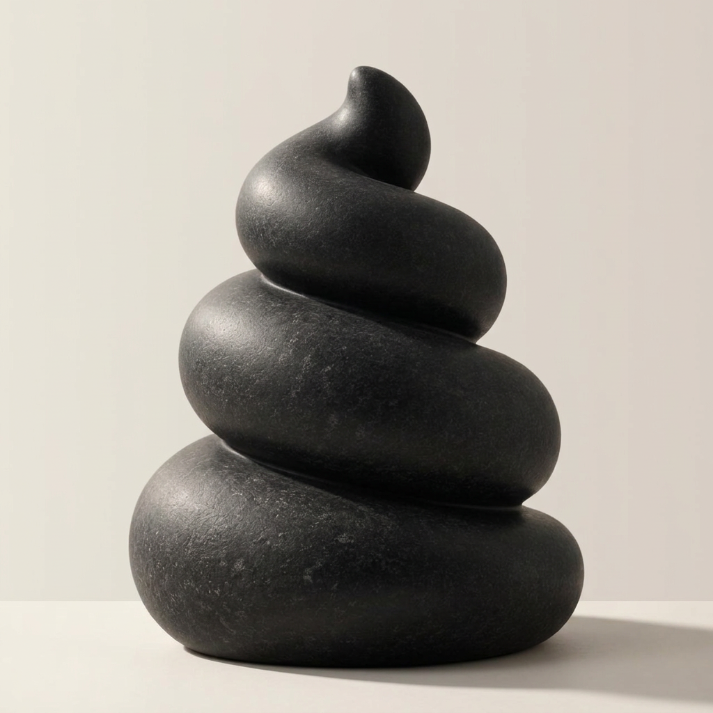 SHIT — silver sculpture